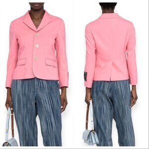 Marni Pink Tailored virgin wool jacket, Size 44 Italy, New with tag